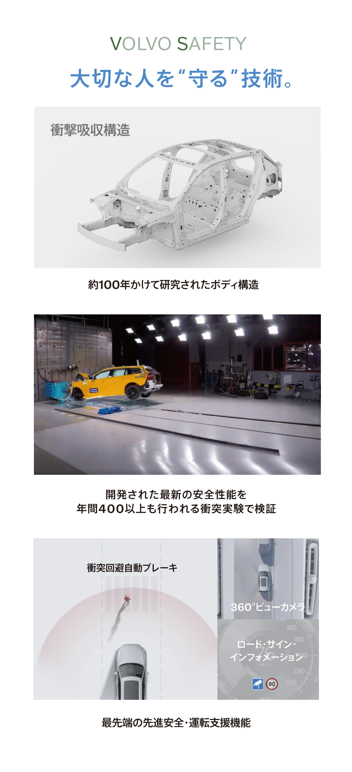 VOLVO SAFETY 大切な人を“守る”技術。